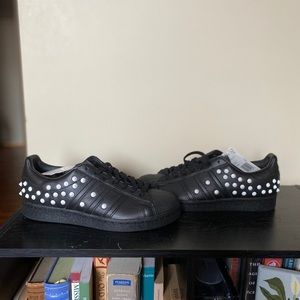 Adidas Superstar Studded Black Shoes